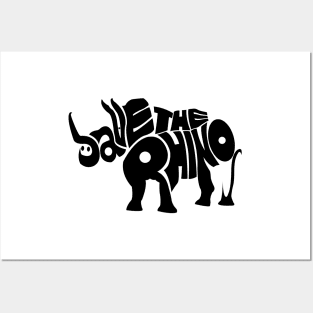 Save The Rhinos Posters and Art